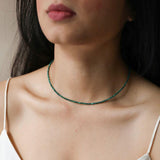 Green Malachite Beaded Necklace