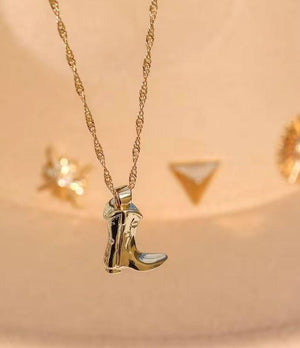 Cowgirl Boot Necklace