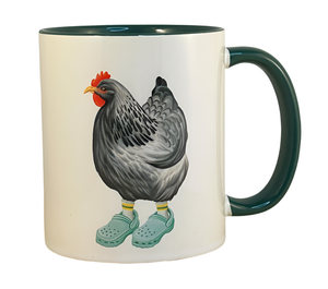 Hen in Crocs Mug