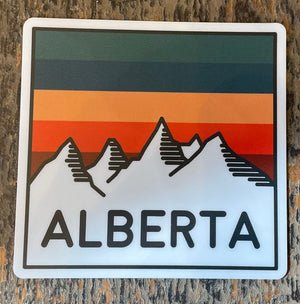 Alberta Mountains Sticker