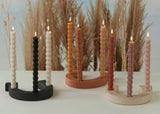 Black Horseshoe Candle Holder