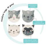 Cat Face Soak Up Coasters