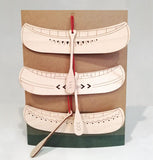 Wooden Canoe Ornaments - Set of 3