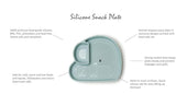 Silicone Suction Snack Plate - Elephant