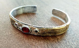 Garnet & Champagne Diamond Cuff