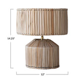 Hand-Woven Banana Leaf Lamp