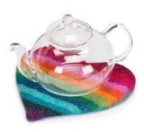 Striped Heart Trivet