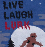 Live Laugh Lurk Mens Socks