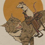 Ride 'em Cowboy Cat and Mouse Tote