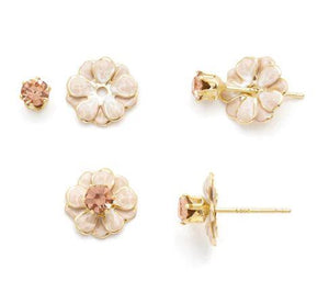 Enamel Flower Earrings