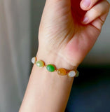 Rainbow Color Jade Beads Bracelet