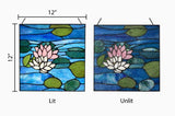 Blue Lotus Pond Stained Glass