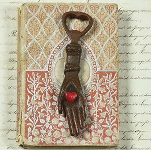 Hand With Heart Bottle Opener