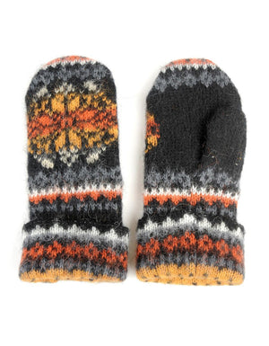 Nordic Snowflake Wool Mittens