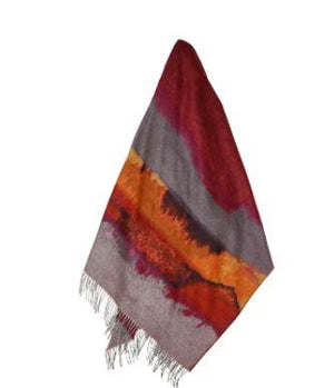 Amethyst Skies Cashmink Blanket - Burgundy