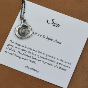 Glory & Sun Wax Seal Necklace