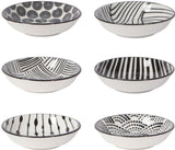 Black & White Pinch Bowls - Set of 6