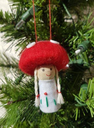 Mushroom Girl Ornament