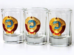 USSR Shot Glasses - Set of 3