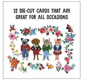 Fancy Fauna Notecards - set of 12