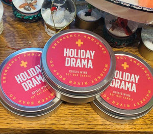 Holiday Drama - Tin Emergency Candle