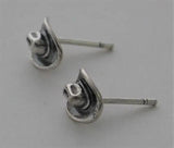 Natural History Cowboy Hat Stud Earrings - Sterling Silver