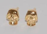 Golden Skull Stud Earrings