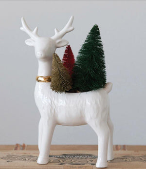 Reindeer Holiday Planter