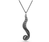 Silver Octopus Tentacle Necklace