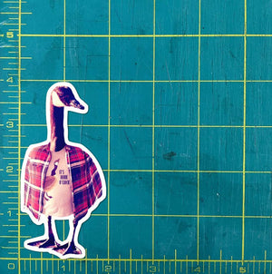 Canada Goose In Funny Shirt Sticker