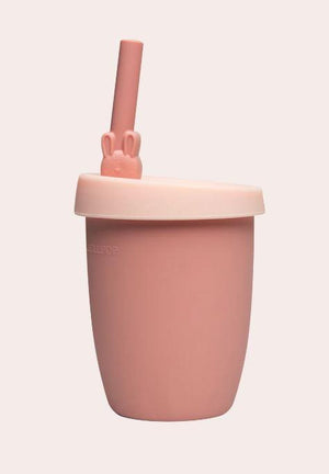 Bunny Silicone Cup with Straw