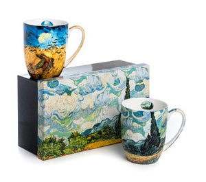 Van Gogh Wheatfields Mug Set