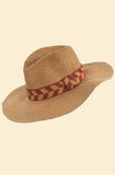 Natasha Hat Terracotta Chevron Band