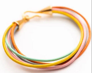 Confetti Colors Leather Cord Bracelet