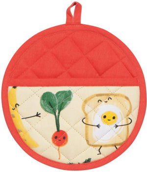 Funny Foods Potholder/Trivet