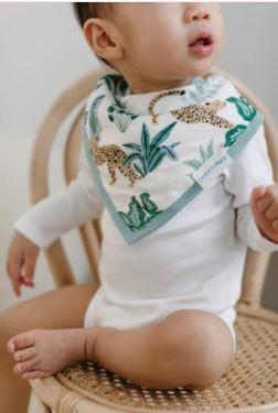 Bamboo Bib Set of 2 - Tropical Jungle