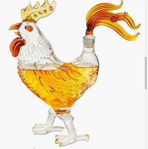 Chicken Whiskey & Wine Decanter