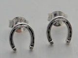 Sterling Silver Horseshoe Studs