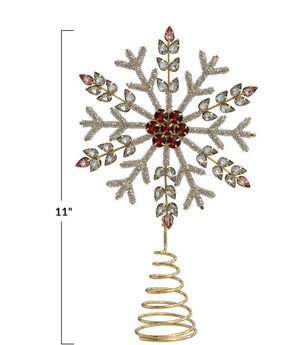 Jewelled Snowflake Tree Topper