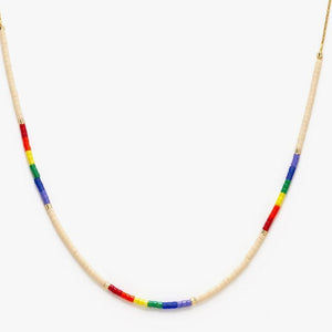 Japanese Beaded Rainbow Necklace