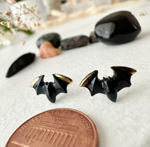 Porcelain Bat Stud Earrings