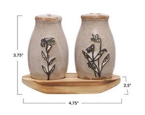 Floral Salt & Pepper Shakers