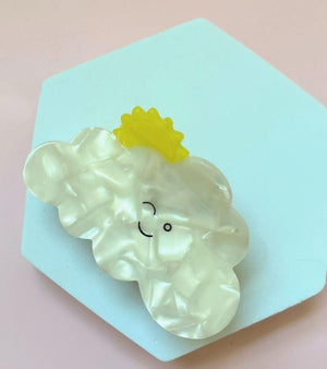 Sun & Cloud Hair Clip