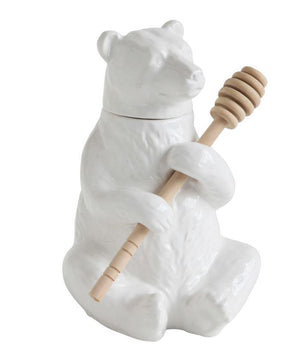 Bear Honey Jar with Dipper