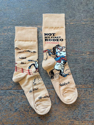 Tan Not My First Rodeo Socks