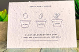 Mom flowers Plantable Card