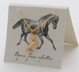 Gold Horse Necklace