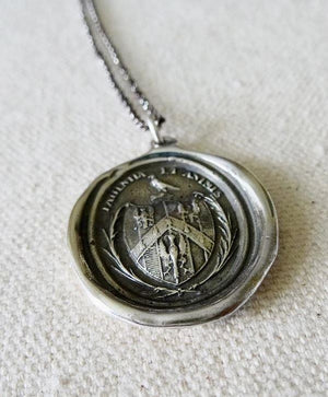 Patience & Courage Crest Necklace