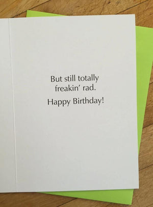 Old Dinosaur Birthday Card