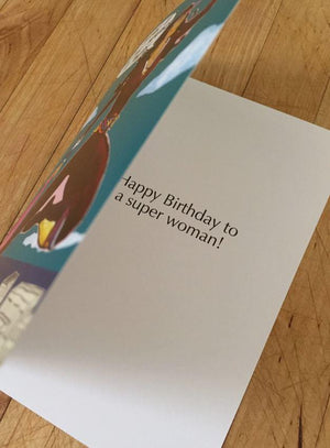 Super Woman Birthday Card